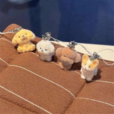 Móc khóa chó hoạt hình kawaii lấp lánh, dây buộc điện thoại mini, giá ưu đãi 28.600₫ 6 Móc khóa chó hoạt hình kawaii lấp lánh, dây buộc điện thoại mini, giá ưu đãi 28.600₫ 6