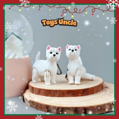 Móc Khoá Chó Westie Động 3D Lúc Lắc Mô Hình Khớp Động Giá ưu đãi 129.600 VND