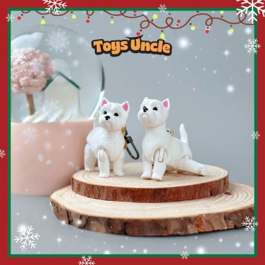 Móc Khoá Chó Westie Động 3D Lúc Lắc Mô Hình Khớp Động Giá ưu đãi 129.600 VND