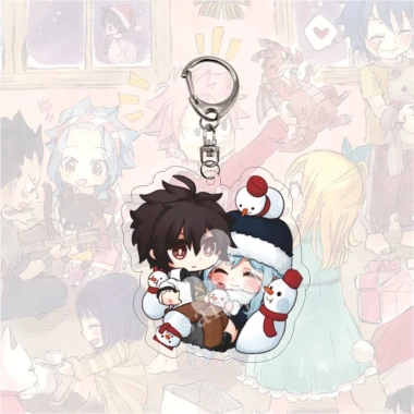 Móc khoá Classic Anime Fairy Tail Cute Q Version Natsu Lucy Heartfilia - Phụ kiện trang trí balo, túi xách giá 14.500đ 4