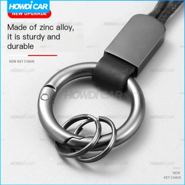 Móc khóa da dây buộc đơn giản - Giá đỡ chìa khóa ô tô BYD, chắc chắn, giảm giá 49.674 VND