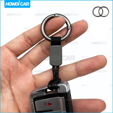 Móc khóa da dây buộc đơn giản - Giá đỡ chìa khóa ô tô Ford, giảm còn 49.674₫
