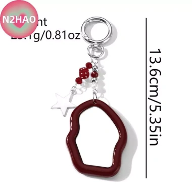 Móc Khóa Đa Năng Trái Tim Đỏ Nơ Quyến Rũ - Phụ Kiện Điện Thoại Thời Trang Bapa Quà Tặng Đẹp 8