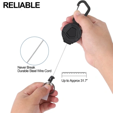 Móc Khóa Dây Rút ABS Kim Loại Gắn Thẻ ID Thu Gọn - Giá Ưu Đãi 89.627₫ 9