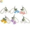 Móc khóa dệt kim Lily Thung lũng thủ công - Dây xích cho điện thoại, túi mặt, quà cưới 8