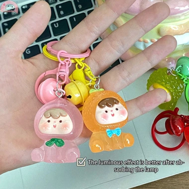 Móc Khóa Em Bé Trái Cây Dạ Quang – Chuông Xinh Xắn Đáng Yêu, Giá 15.900₫ 6