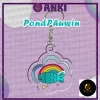 Móc khóa FISH UPON THE SKY PONDPHUWIN - cá trên trời mica trong suốt, quà tặng dễ thương, giảm còn 19.000đ