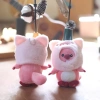 Móc khoá gấu bông hải ly Loopy, Mũ Gấu Dâu Lotso, thỏ, chó xinh xắn - giá ưu đãi 35k 7