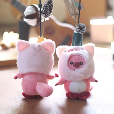 Móc khoá gấu bông hải ly Loopy, Mũ Gấu Dâu Lotso, thỏ, chó xinh xắn - giá ưu đãi 35k 7