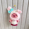 Móc khoá gấu bông hải ly Loopy, Mũ Gấu Dâu Lotso, thỏ, chó xinh xắn - giá ưu đãi 35k 9
