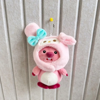 Móc khoá gấu bông hải ly Loopy, Mũ Gấu Dâu Lotso, thỏ, chó xinh xắn - giá ưu đãi 35k 9