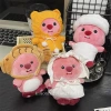 Móc khoá gấu bông Loopy 14cm – Hải ly Pororo đội mũ bánh cá Tayaki, JUNNEW 53.000₫
