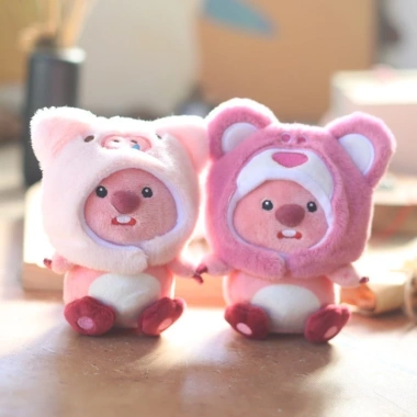 Móc khóa gấu bông Loopy Hải Lý 15cm, mũ cá tháo rời, giá chỉ 55.000đ 4