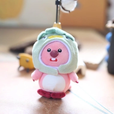 Móc khóa gấu bông Loopy Hải Lý 15cm, mũ cá tháo rời, giá chỉ 55.000đ 8