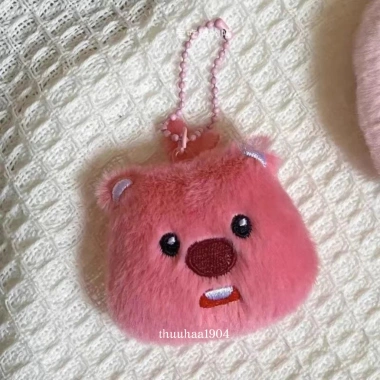 Móc khóa gấu bông Loopy hình hải ly dễ thương - Dùng cho cặp sách, balo, giá 17.5k 3