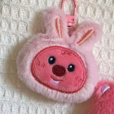 Móc khóa gấu bông Loopy hình hải ly dễ thương - Dùng cho cặp sách, balo, giá 17.5k 7