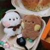 Móc khóa gấu trúc - Mặt dây chuyền Bubu và Yier từ tính cho cặp đôi, giá 43.890 VND 7