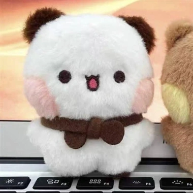 Móc khóa gấu trúc - Mặt dây chuyền Bubu và Yier từ tính cho cặp đôi, giá 43.890 VND