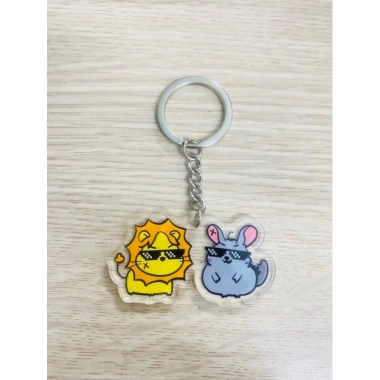 Móc khóa GeminiFourth mica sang trọng Trang trí nội thất giá chỉ 18.500 VND