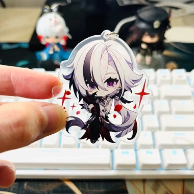 Móc khoá Genshin Impact acrylic chibi Arlecchino Furina Lyney - Giá chỉ 27.550₫, giảm tới 23%
