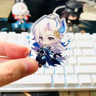 Móc khoá Genshin Impact acrylic chibi Arlecchino Furina Lyney - Giá chỉ 27.550₫, giảm tới 23%
