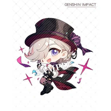 Móc khoá Genshin Impact acrylic chibi Arlecchino Furina Lyney - Giá chỉ 27.550₫, giảm tới 23%