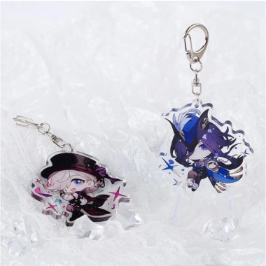 Móc khoá Genshin Impact acrylic chibi Arlecchino Furina Lyney - Giá chỉ 27.550₫, giảm tới 23%