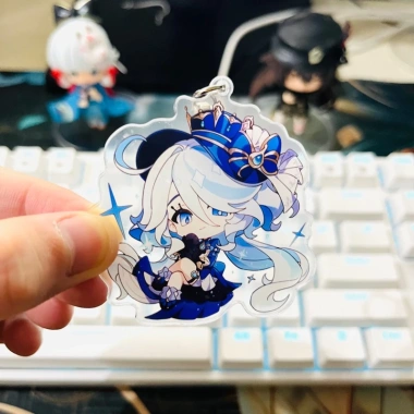 Móc khoá Genshin Impact acrylic chibi Arlecchino Furina Lyney - Giá chỉ 27.550₫, giảm tới 23%