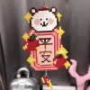 Móc khoá hạt Perler Kitty và Stitch lá bưởi - Chỉ 55.000đ, giảm 15.000đ 6
