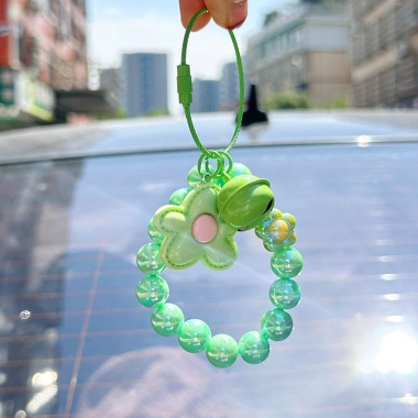 Móc khóa hoa hạt màu sắc - Phụ kiện ô tô thời trang, dễ dàng mang theo, giá ưu đãi 37.290₫ 6