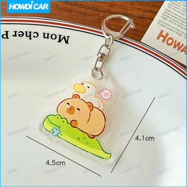 Móc Khóa Hoạt Hình Capybara Dây Acrylic Động Vật Đáng Yêu Thiết Kế Ngộ Nghĩnh Phù Hợp Dùng Điện Thoại 9