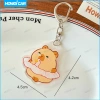Móc Khóa Hoạt Hình Capybara Dây Acrylic Động Vật Đáng Yêu Thiết Kế Ngộ Nghĩnh Phù Hợp Dùng Điện Thoại 10