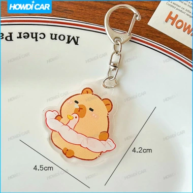 Móc Khóa Hoạt Hình Capybara Dây Acrylic Động Vật Đáng Yêu Thiết Kế Ngộ Nghĩnh Phù Hợp Dùng Điện Thoại 10