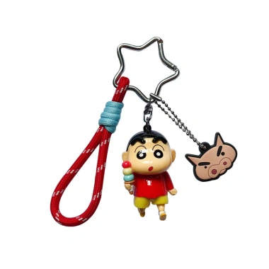 Móc khóa hoạt hình Crayon Shin-Chan - Mặt dây chuyền siêu nhân bóng chày Anime, ưu đãi 86.900 VND