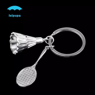 Móc Khóa Hợp Kim Leipupa Hình Vợt và Quả Cầu Lông Mini Thiết Kế Độc Đáo, Bền Bỉ, Giá Ưu Đãi