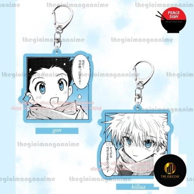 Móc khóa Hunter x Hunter chibi mùa đông - Thợ săn tí hon, mica acrylic, 22.000₫