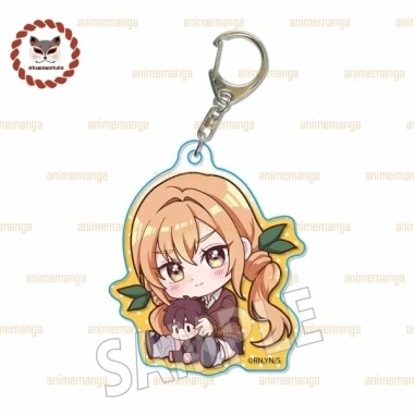 Móc khóa HYAKU-NIN NO KANOJO NGỒI ÔM ĐỒ mica acrylic The 100 Girlfriends chibi anime xinh xắn Giá chỉ 18.500₫