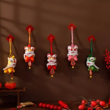 Móc khóa khiêu vũ sư tử NLINNI – Mặt dây chuyền chuông hoạt hình Kawaii Năm con ngựa, nhân vật may mắn Năm mới – Giá chỉ 105.600₫ 6