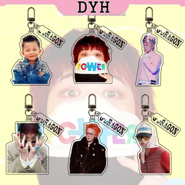 Móc Khóa Kpop Bigbang G‑Dragon POWER Acrylic Dễ Thương và Quà Tặng Độc Đáo