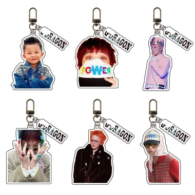 Móc Khóa Kpop Bigbang G‑Dragon POWER Acrylic Dễ Thương và Quà Tặng Độc Đáo