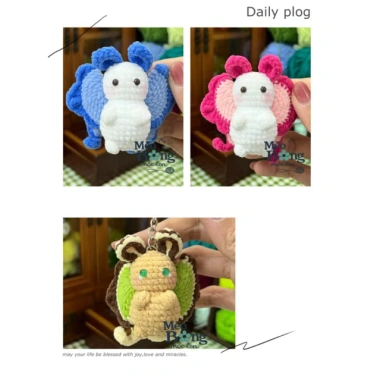 Móc khoá len Bướm đêm Luma the Faeling - Giá chỉ 55.000, phong cách trẻ trung