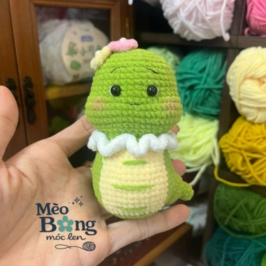 Móc khóa len handmade Bé Rắn béo ú đội hoa - Giá chỉ 70.000đ, giảm mạnh, quà tặng lý tưởng 2 Móc khóa len handmade Bé Rắn béo ú đội hoa - Giá chỉ 70.000đ, giảm mạnh, quà tặng lý tưởng 2