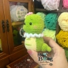 Móc khóa len handmade Bé Rắn béo ú đội hoa - Giá chỉ 70.000đ, giảm mạnh, quà tặng lý tưởng 4
