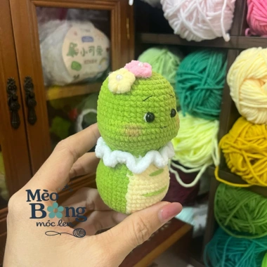 Móc khóa len handmade Bé Rắn béo ú đội hoa - Giá chỉ 70.000đ, giảm mạnh, quà tặng lý tưởng 5 Móc khóa len handmade Bé Rắn béo ú đội hoa - Giá chỉ 70.000đ, giảm mạnh, quà tặng lý tưởng 5