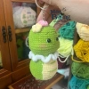 Móc khóa len handmade Bé Rắn béo ú đội hoa - Giá chỉ 70.000đ, giảm mạnh, quà tặng lý tưởng 9