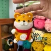 Móc khoá len Handmade họa tiết Hổ quàng khăn Thời trang giá ưu đãi 60.000₫ 5
