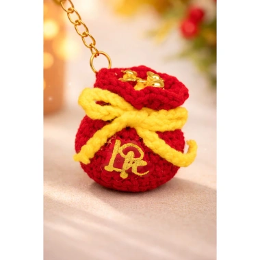 Móc khoá len handmade set quà Tết - Quà tặng gia đình, bạn bè giá rẻ kèm kẹo ngon