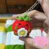 Móc khóa len hình quả cà chua ôm bông hoa cute phong cách trẻ trung - Giá chỉ 29.000đ, giảm mạnh so với 35.960đ 6
