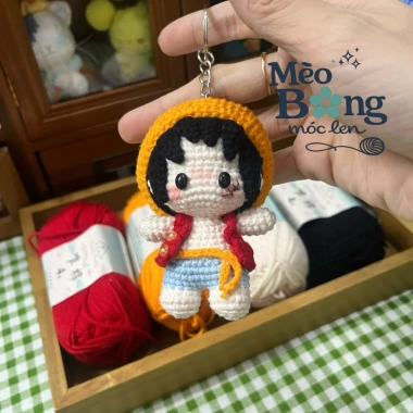 Móc khoá len Monkey D Luffy One Piece Đảo Hải Tặc - Ảnh thật, Giá giảm 20% chỉ 80.000₫ Móc khoá len Monkey D Luffy One Piece Đảo Hải Tặc - Ảnh thật, Giá giảm 20% chỉ 80.000₫