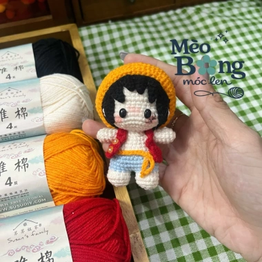 Móc khoá len Monkey D Luffy One Piece Đảo Hải Tặc - Ảnh thật, Giá giảm 20% chỉ 80.000₫ 3 Móc khoá len Monkey D Luffy One Piece Đảo Hải Tặc - Ảnh thật, Giá giảm 20% chỉ 80.000₫ 3